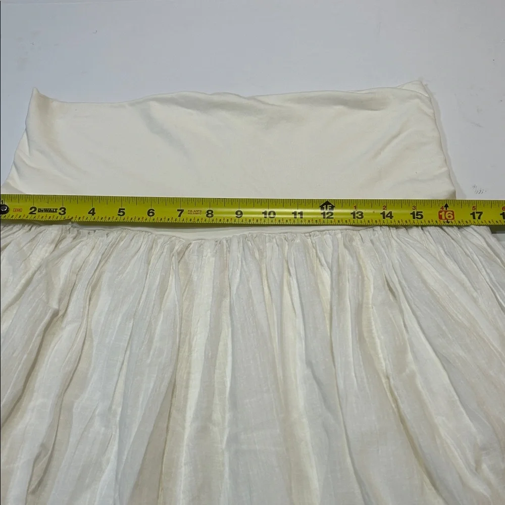Free People Cream A-Line Skirt - Picture 7 of 9